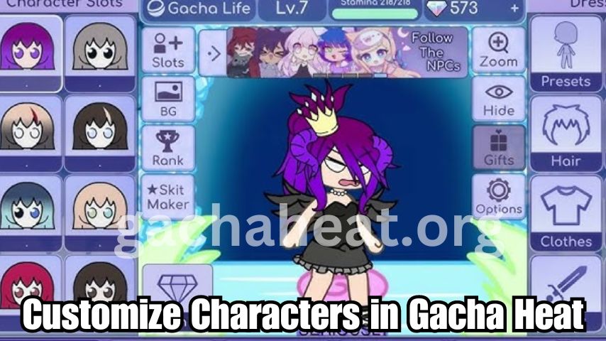 Customize Characters in Gacha Heat